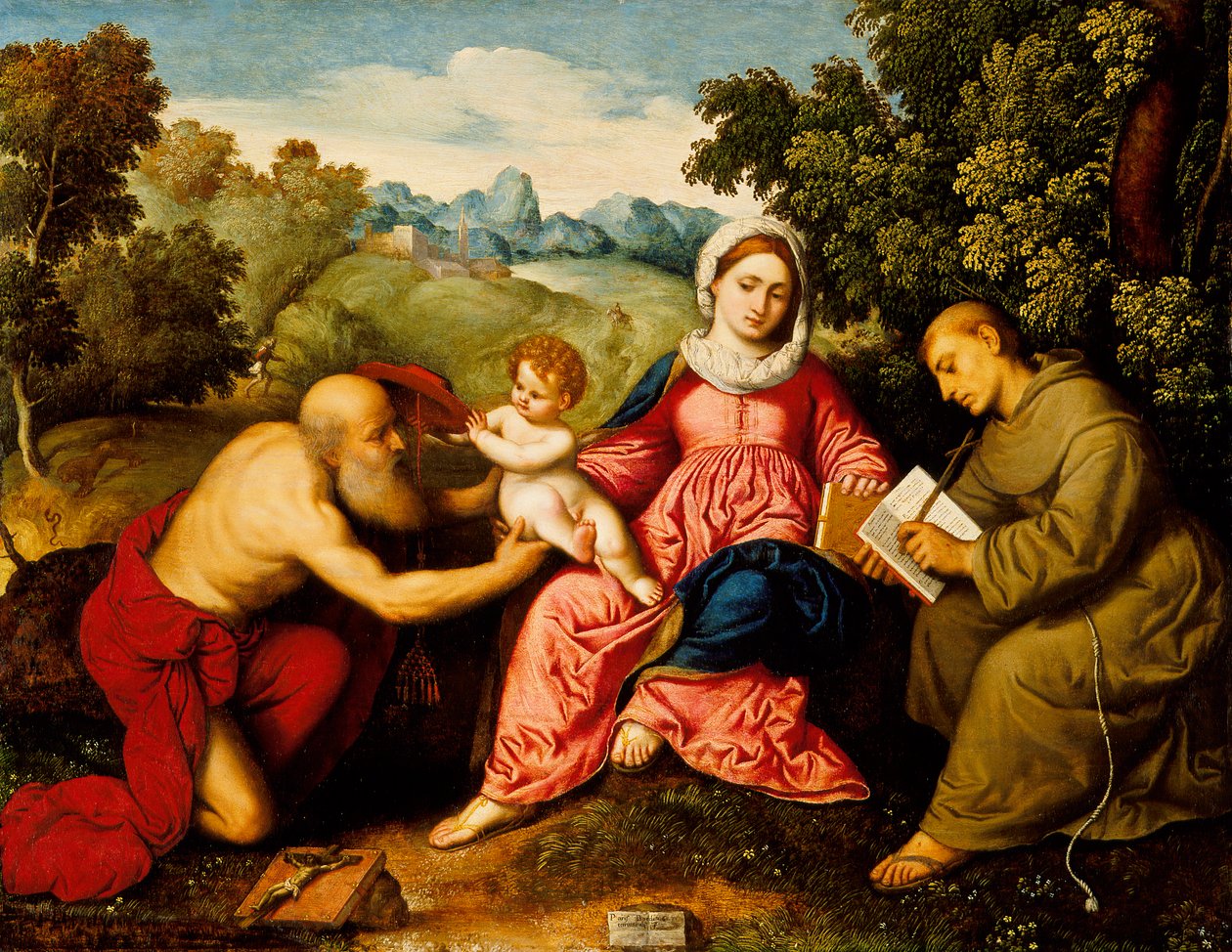 Madonna col Bambino con i santi Girolamo e Francesco da Paris Bordone