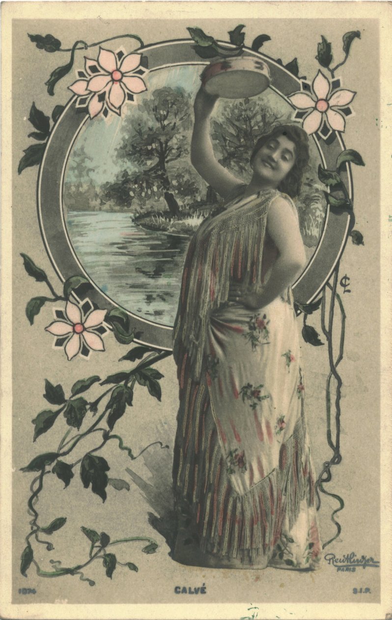 Emma Calvé come Carmen da Paris Photo studio Reutlinger
