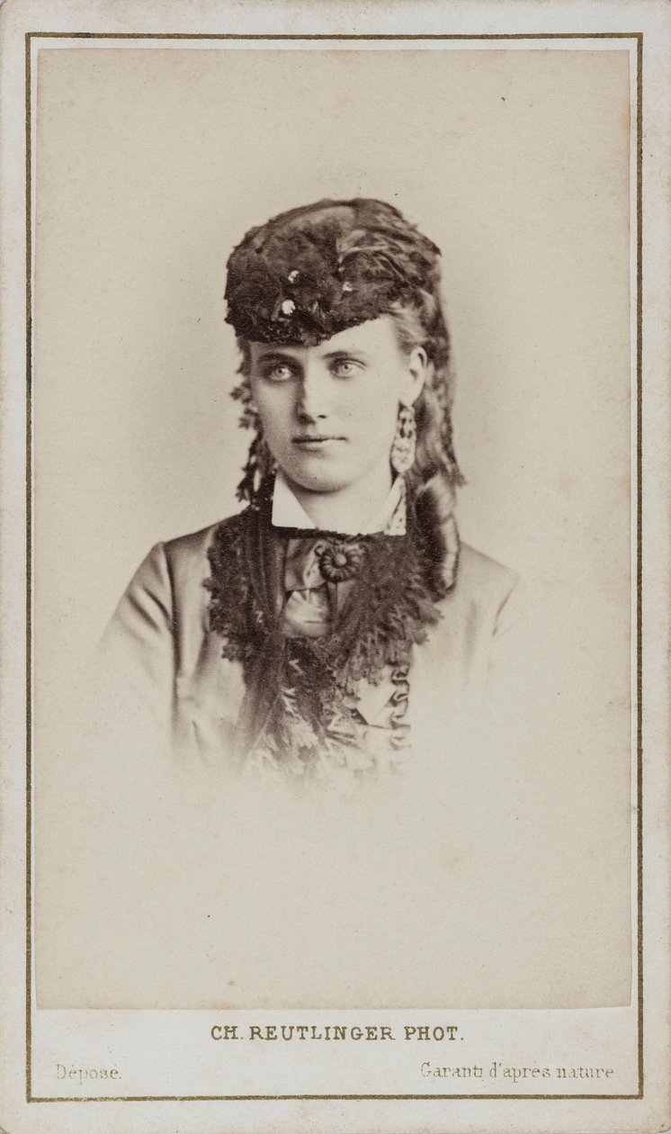 Ritratto di Christine Nilsson 1843-1921 da Paris . Photo studio Reutlinger