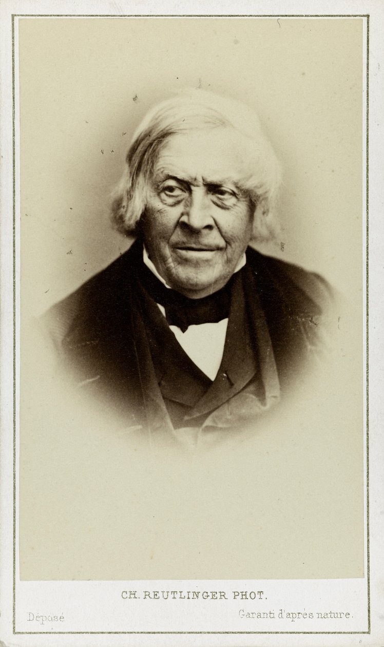 Ritratto di Jules Michelet da Paris . Photo studio Reutlinger