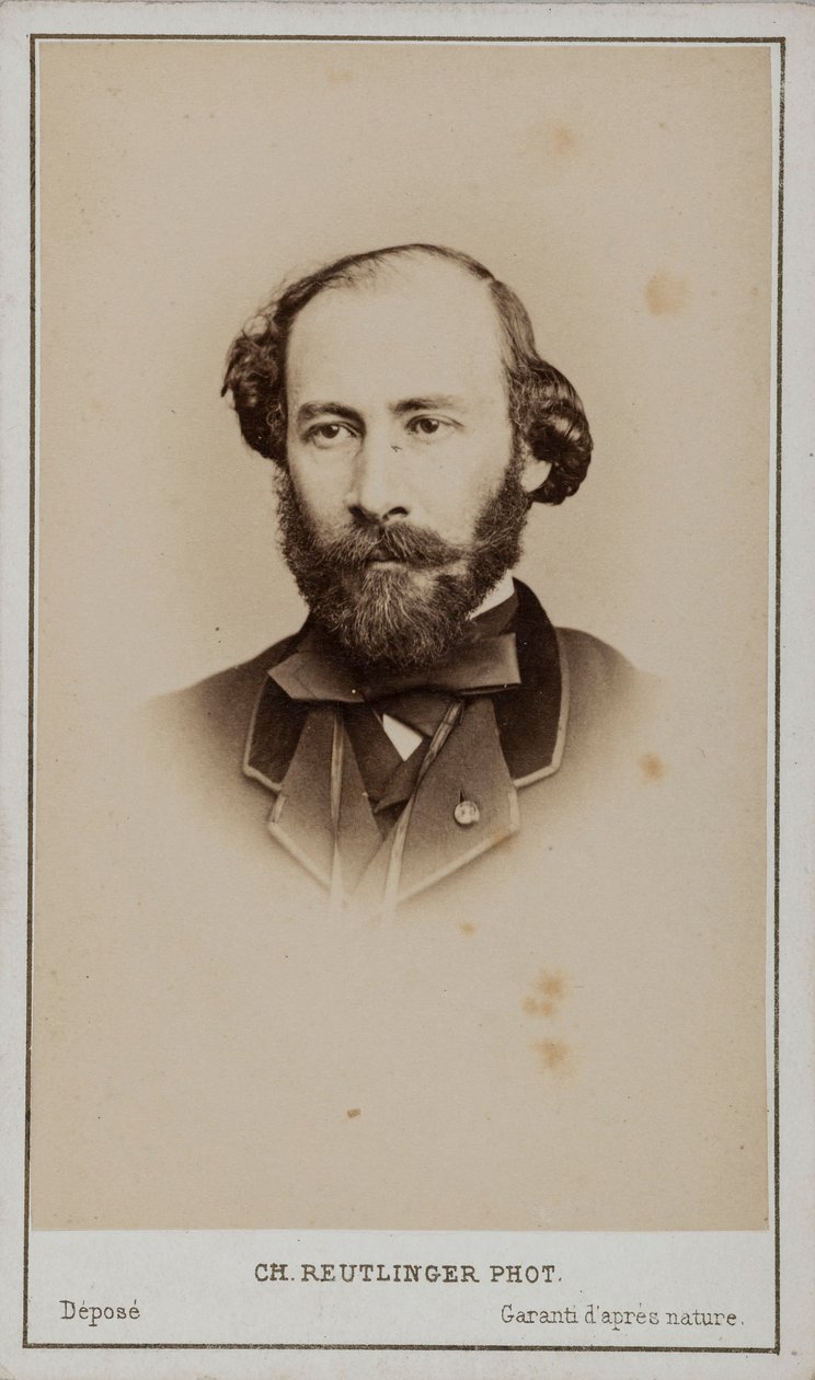 Ritratto di Octave Feuillet 1821-1890 da Paris . Photo studio Reutlinger