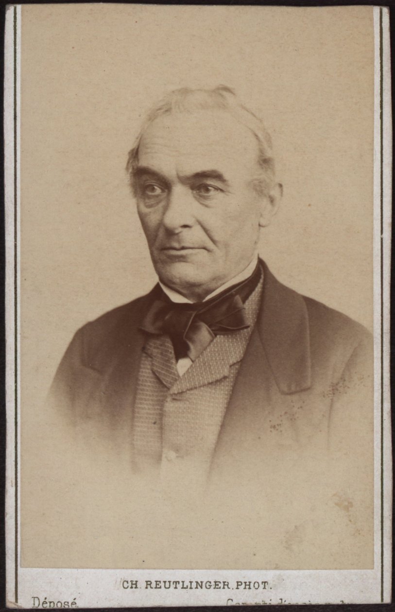 Ritratto dello scrittore Prosper Mérimée da Paris . Photo studio Reutlinger