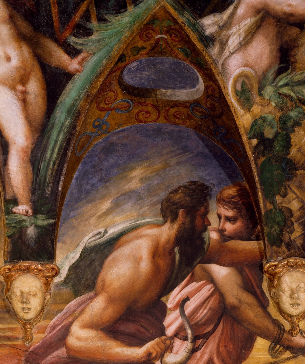 Compagni di Atteone, dal Mito di Diana e Atteone da Parmigianino