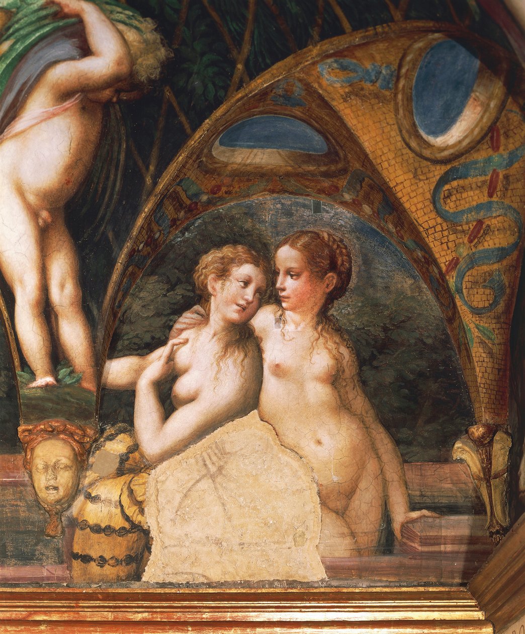 Coppia di ninfe, dal Mito di Diana e Atteone da Parmigianino