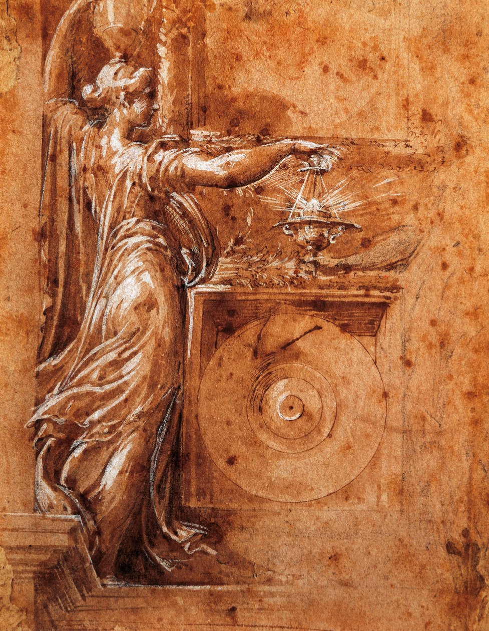Studio della Vergine per la chiesa di Detached da Parmigianino