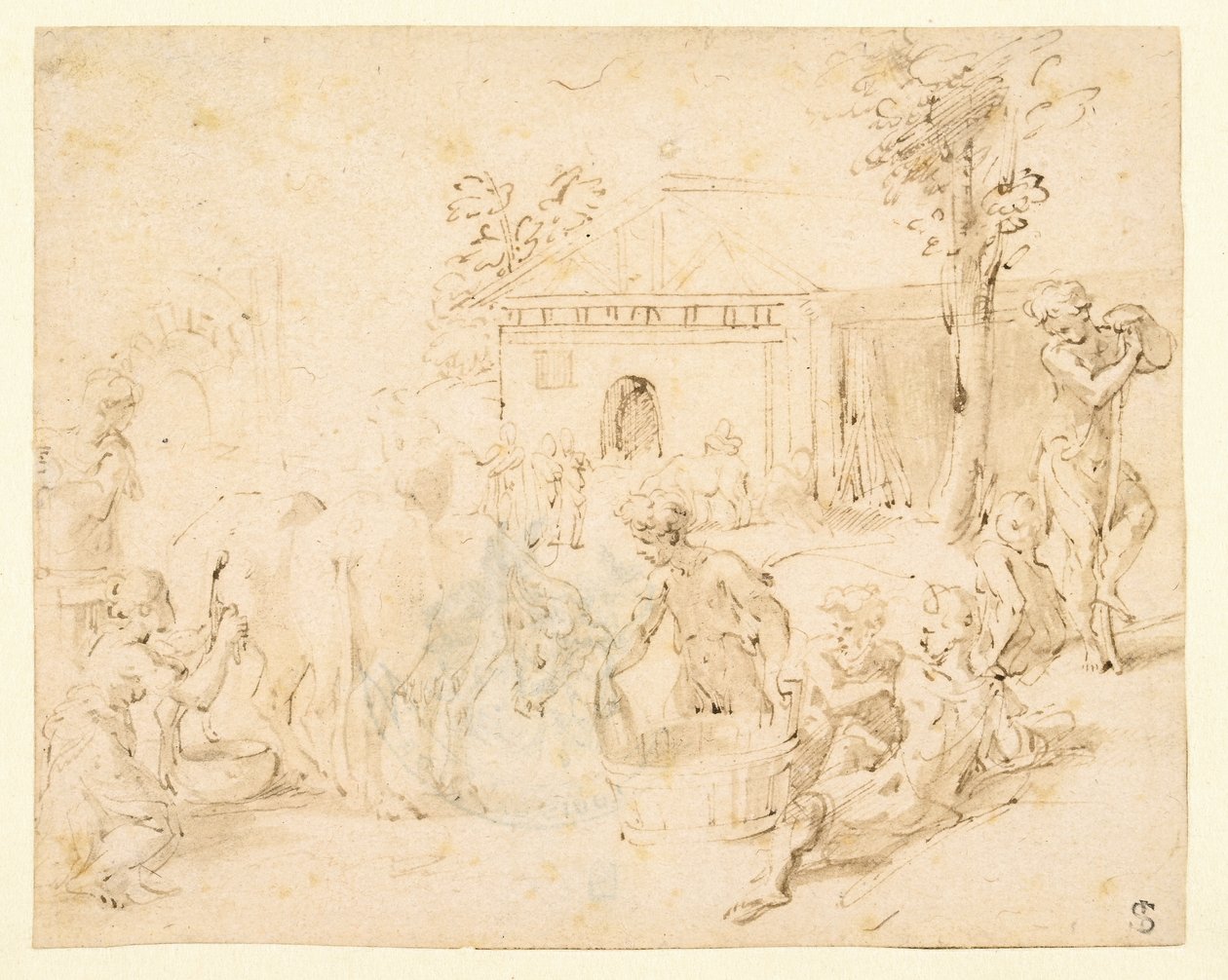 Scena rustica da Parmigianino