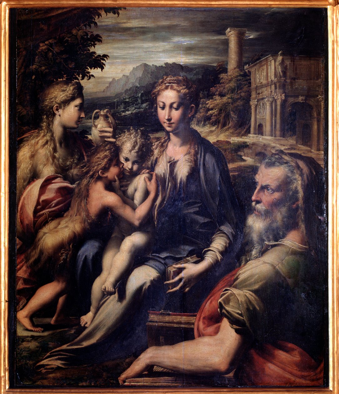 Vergine con Bambino, San Giovanni Battista, Maddalena e Zaccaria da Parmigianino