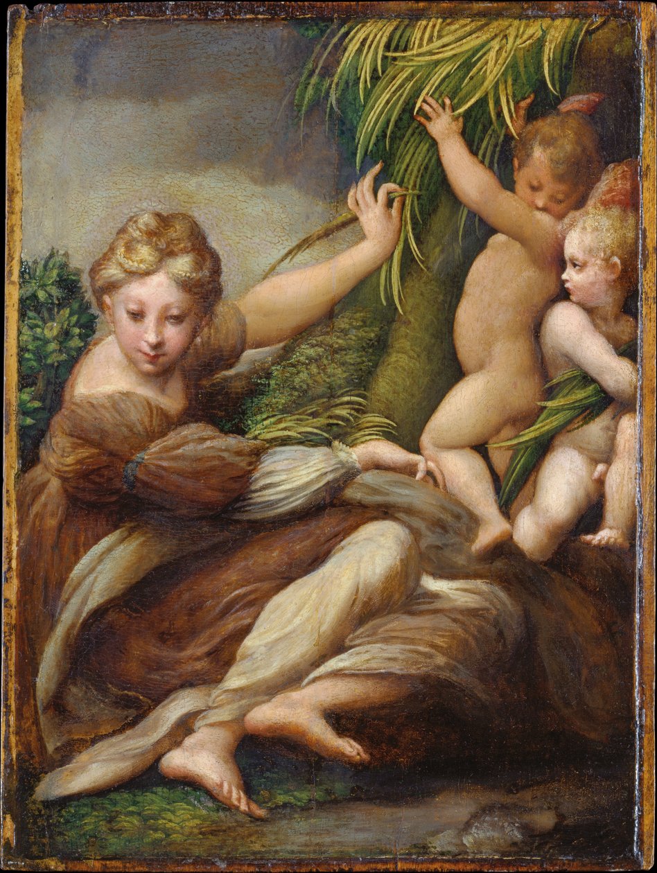 Martire donna con angeli (Santa Caterina d’Alessandria) da Parmigianino