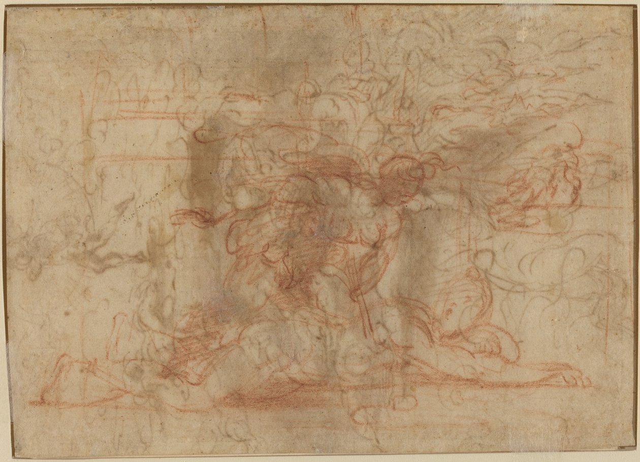 Jael e Sisera? [verso] da Parmigianino