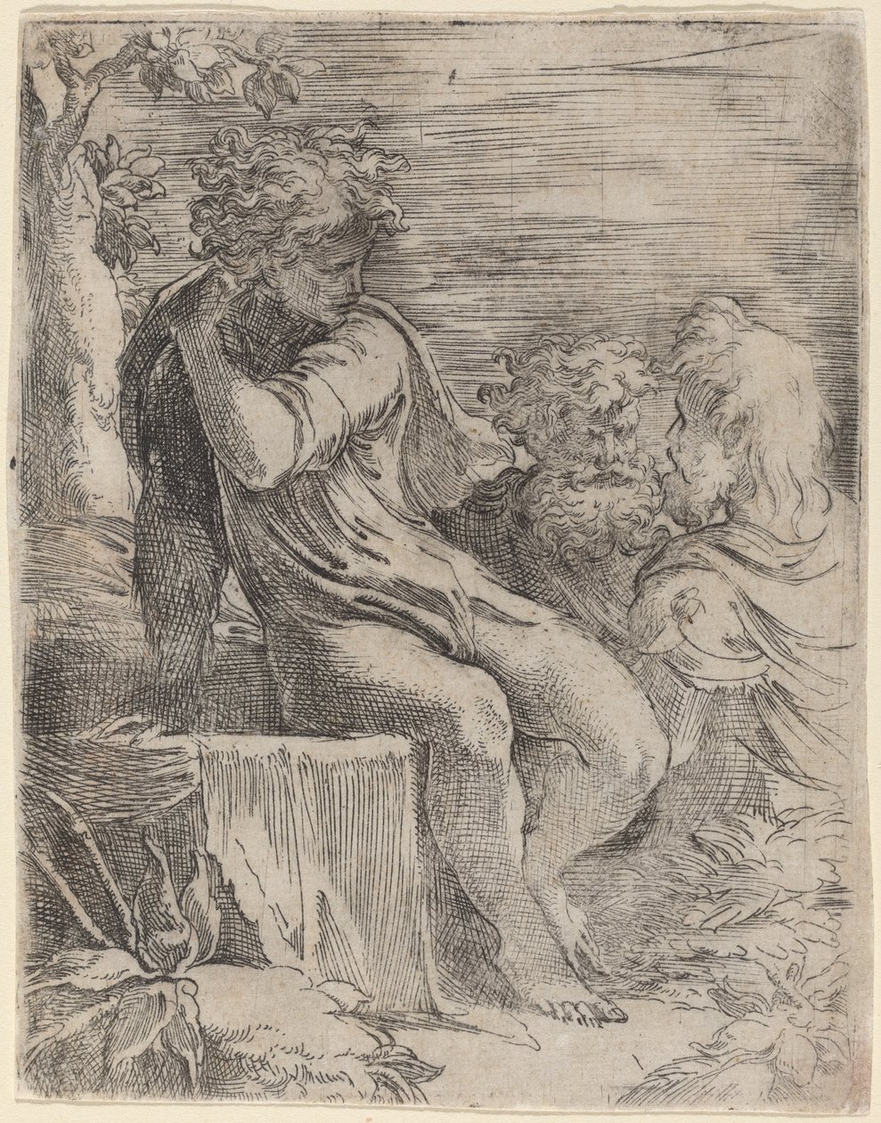 Il ragazzo e due vecchi da Parmigianino