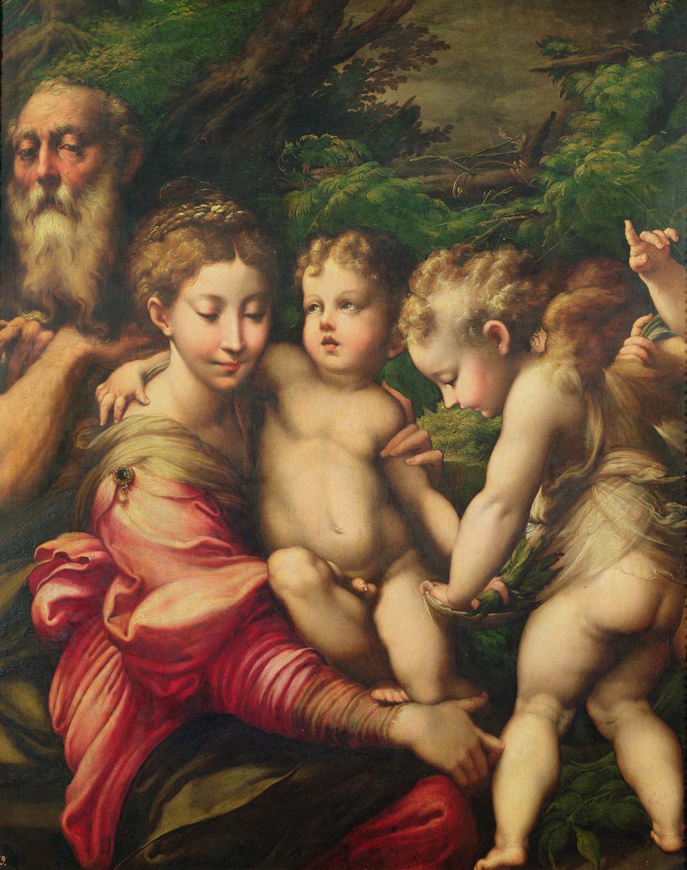 La Sacra Famiglia (Riposo durante la fuga in Egitto) 1524 da Parmigianino