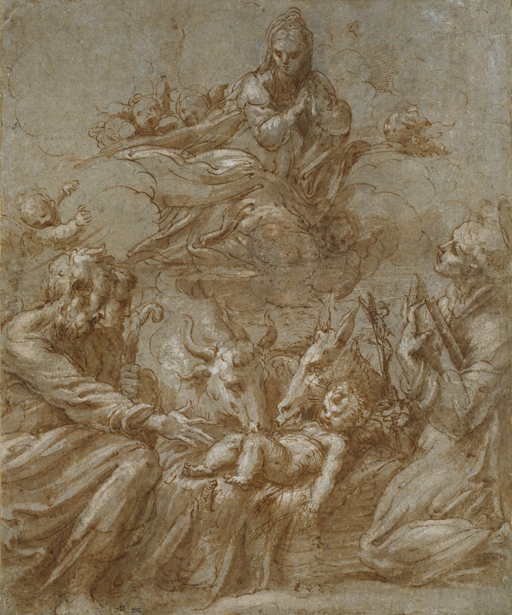 La Natività di Cristo, c1520s da Parmigianino