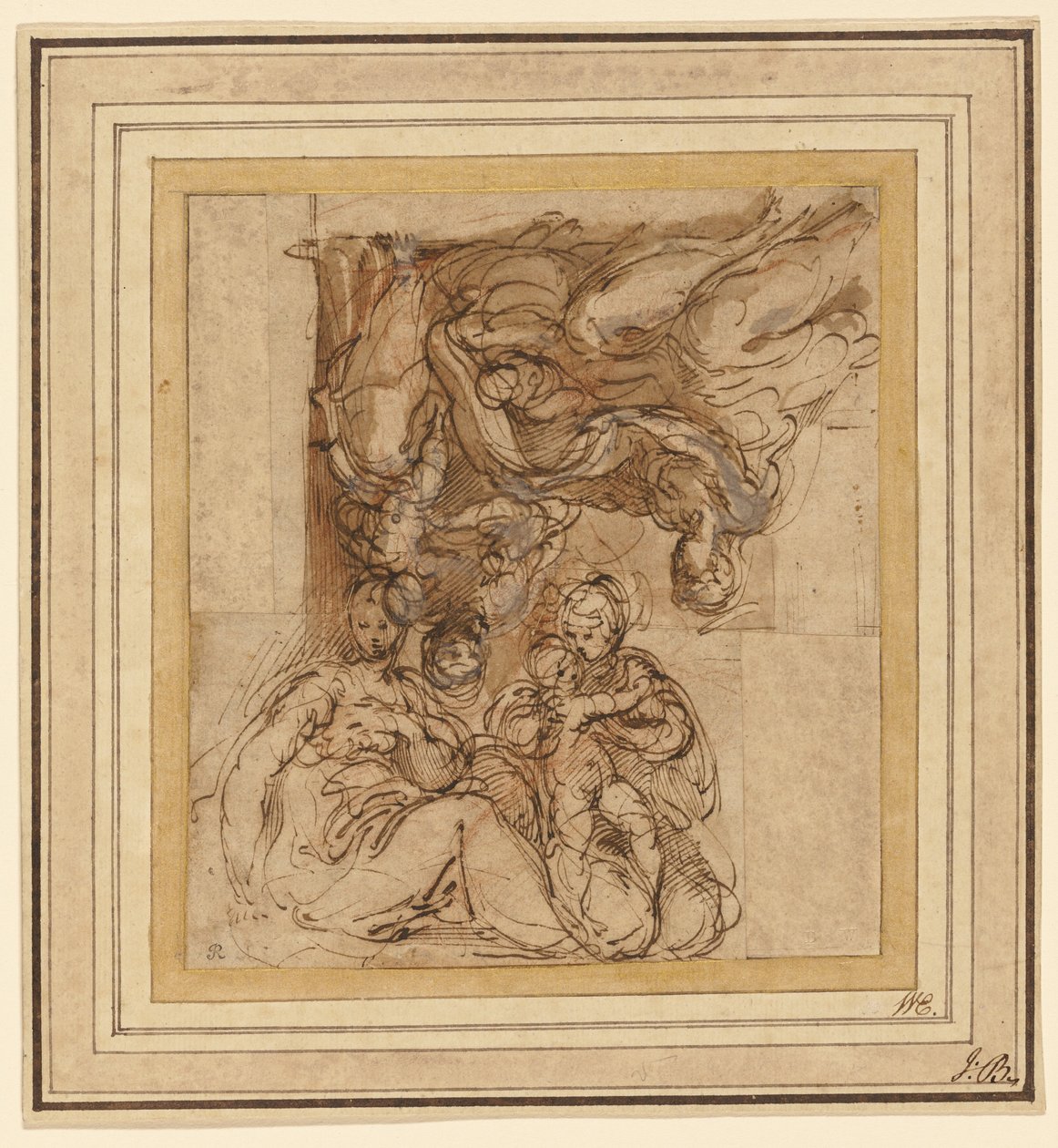 Due studi per una famiglia santa da Parmigianino