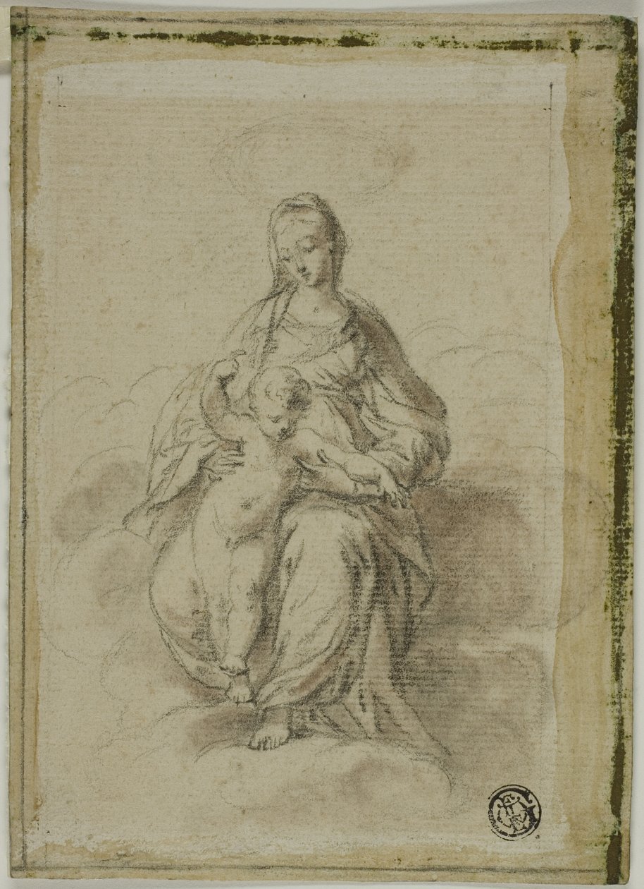 Vergine e Bambino seduti sulle nuvole da Parmigianino