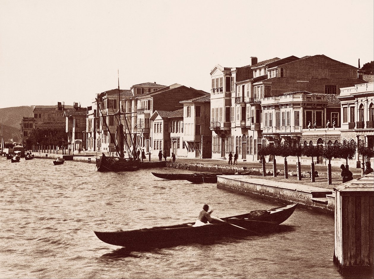 Lungomare di Büyükdere da J. Pascal Sebah