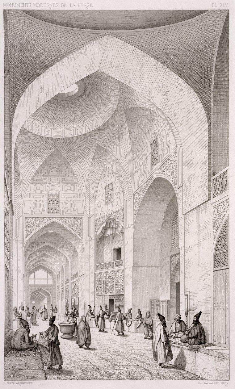 Mercato dei tessuti, a Isfahan, da 