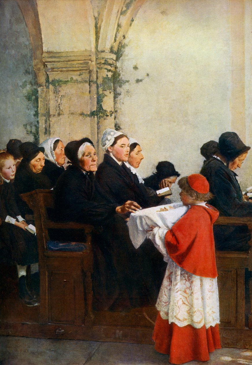 Il pane benedetto, c1879, 1912 da Pascal Adolphe Jean Dagnan Bouveret