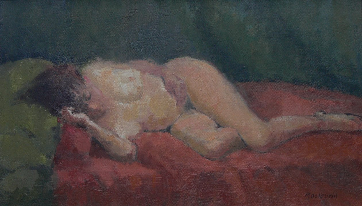 Nudo su rosso e verde da Pat Maclaurin