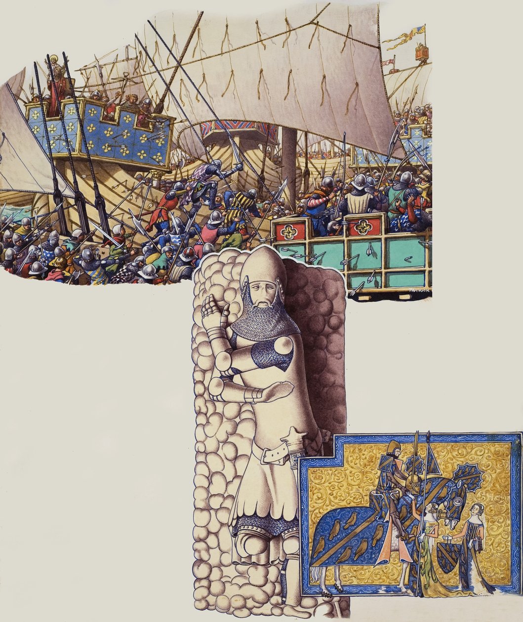 Battaglia di Sluys da Pat (1907 95) Nicolle