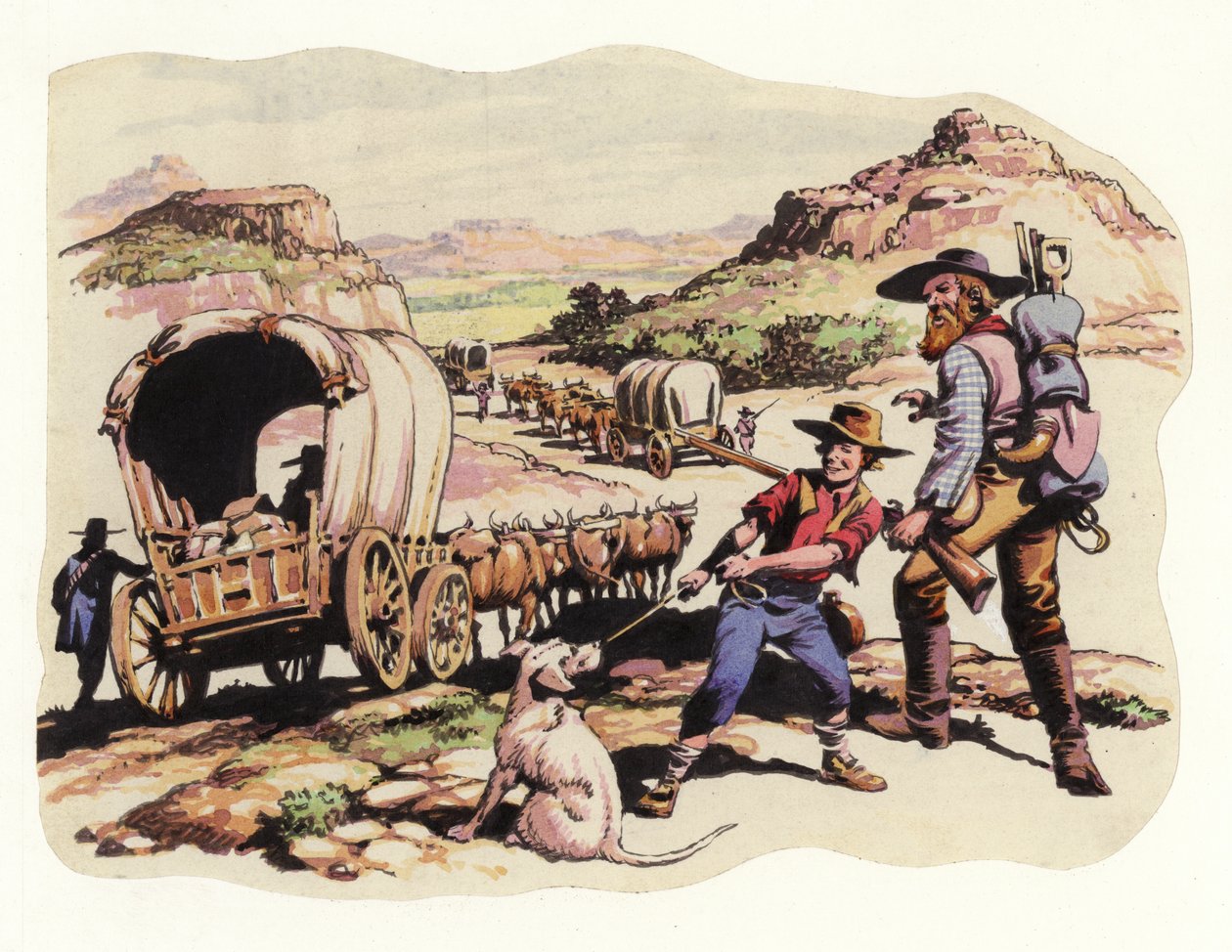 Il grande viaggio del 1835-1837 (gouache su carta) da Pat (1907 95) Nicolle