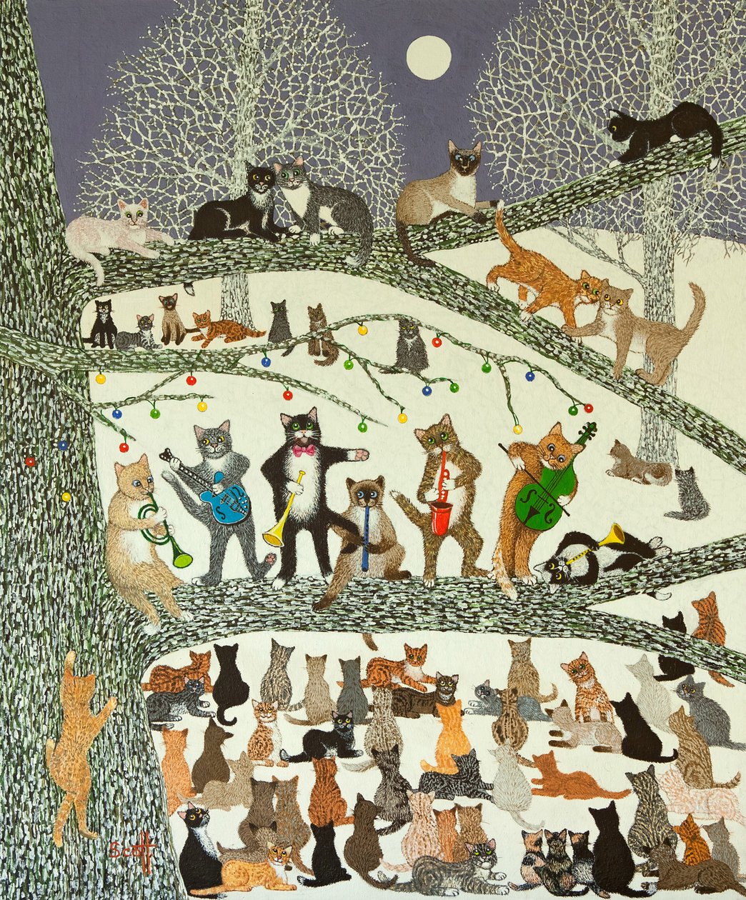 Un successo strepitoso, 2012 (acrilico su calicò) da Pat Scott