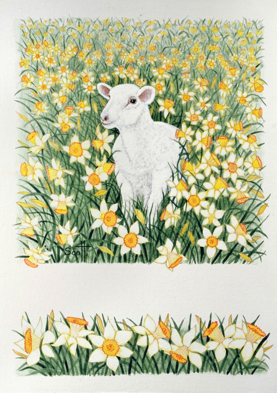 Una primavera nel passo (olio su tela) da Pat Scott