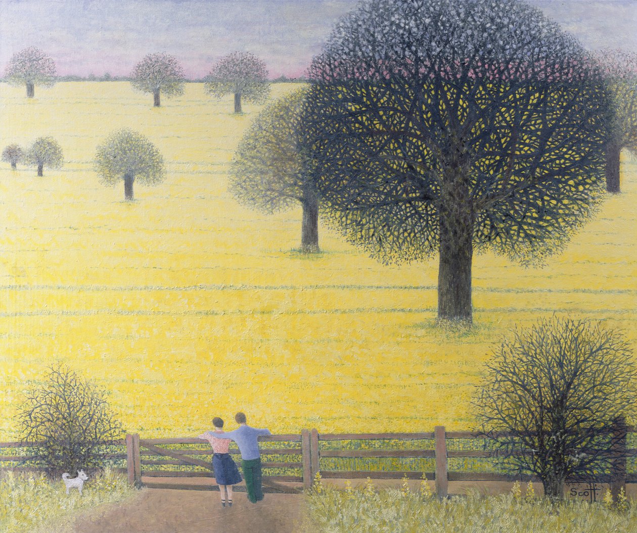 Tutto quel giallo (olio su tavola) da Pat Scott