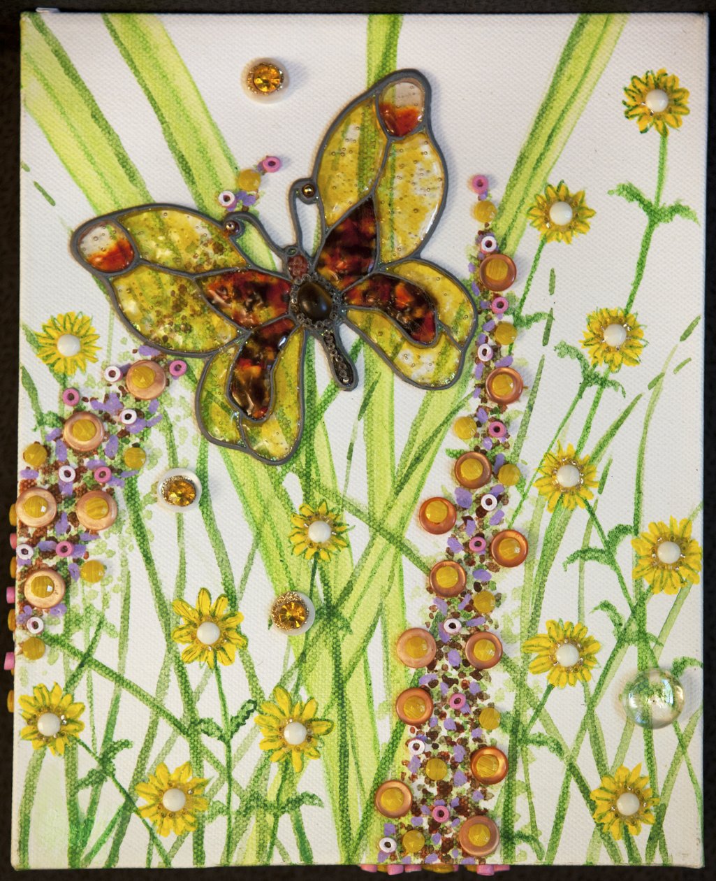 Farfalle, giallo e marrone, 2016 da Pat Scott