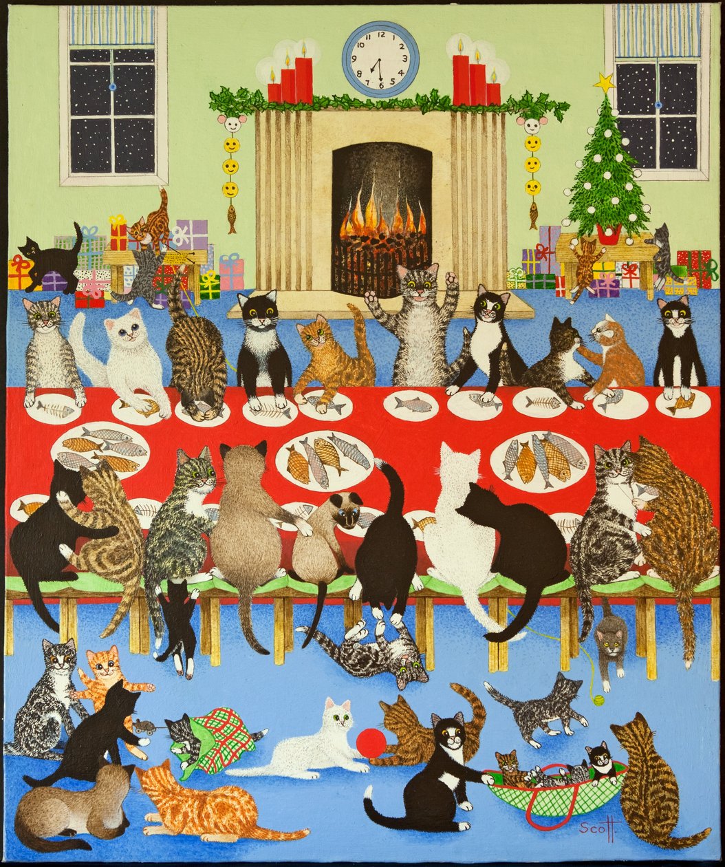 Getting Together, 2012 (acrilico su calico) da Pat Scott