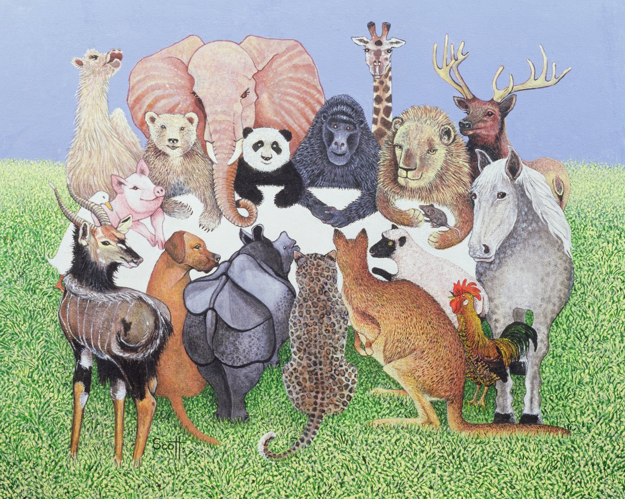 Party Time, 2007 (olio su tela) da Pat Scott