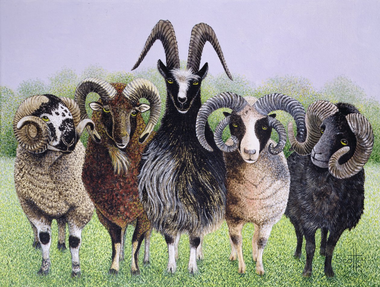 Ramificazioni (acrilico su calico) da Pat Scott