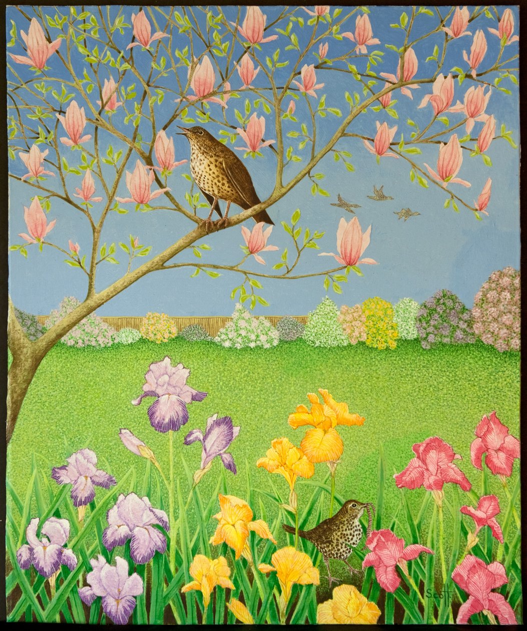 Something to Sing About, 2011 (acrilico su calico) da Pat Scott