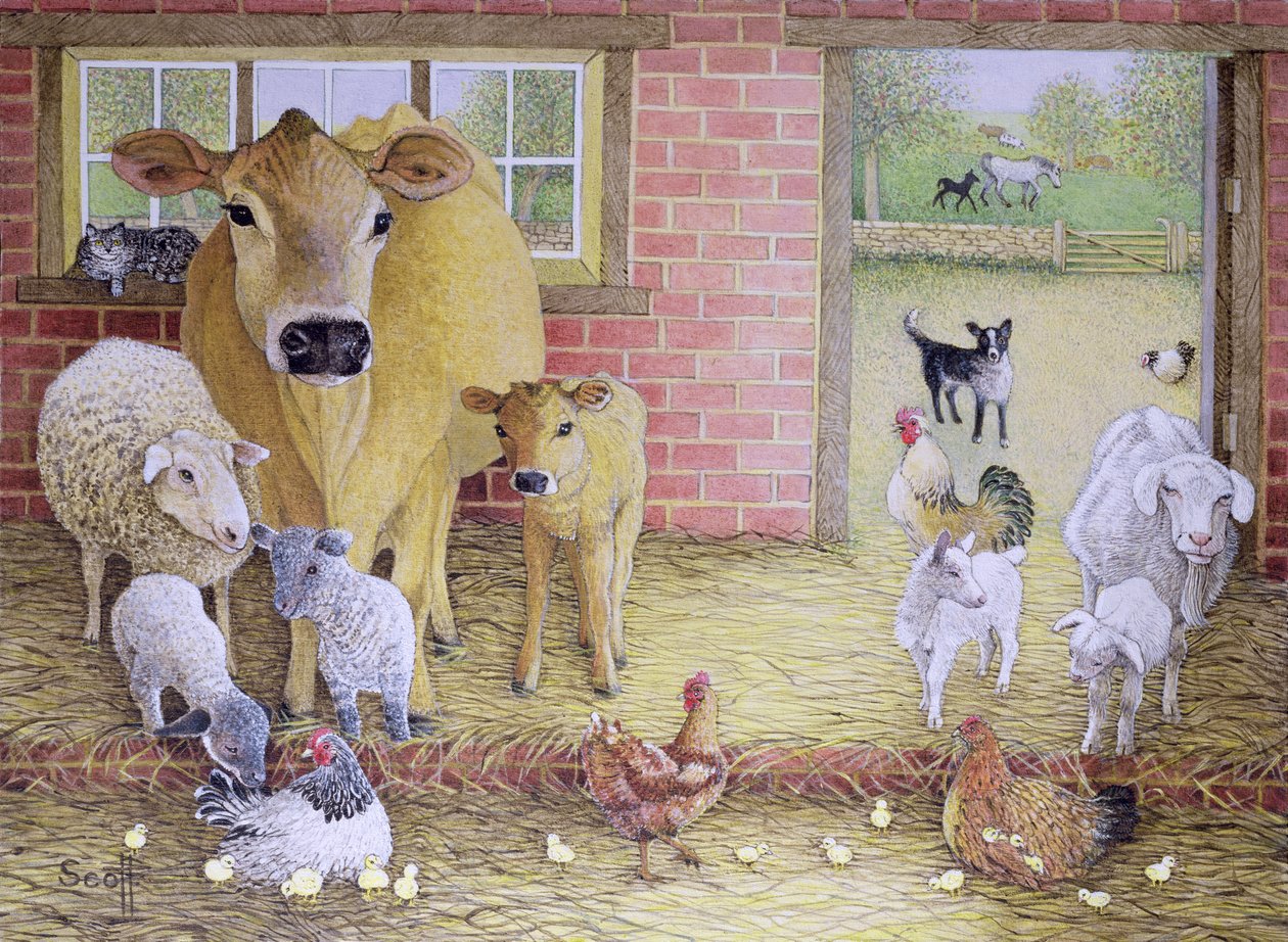 I vecchi tempi (olio su tela) da Pat Scott