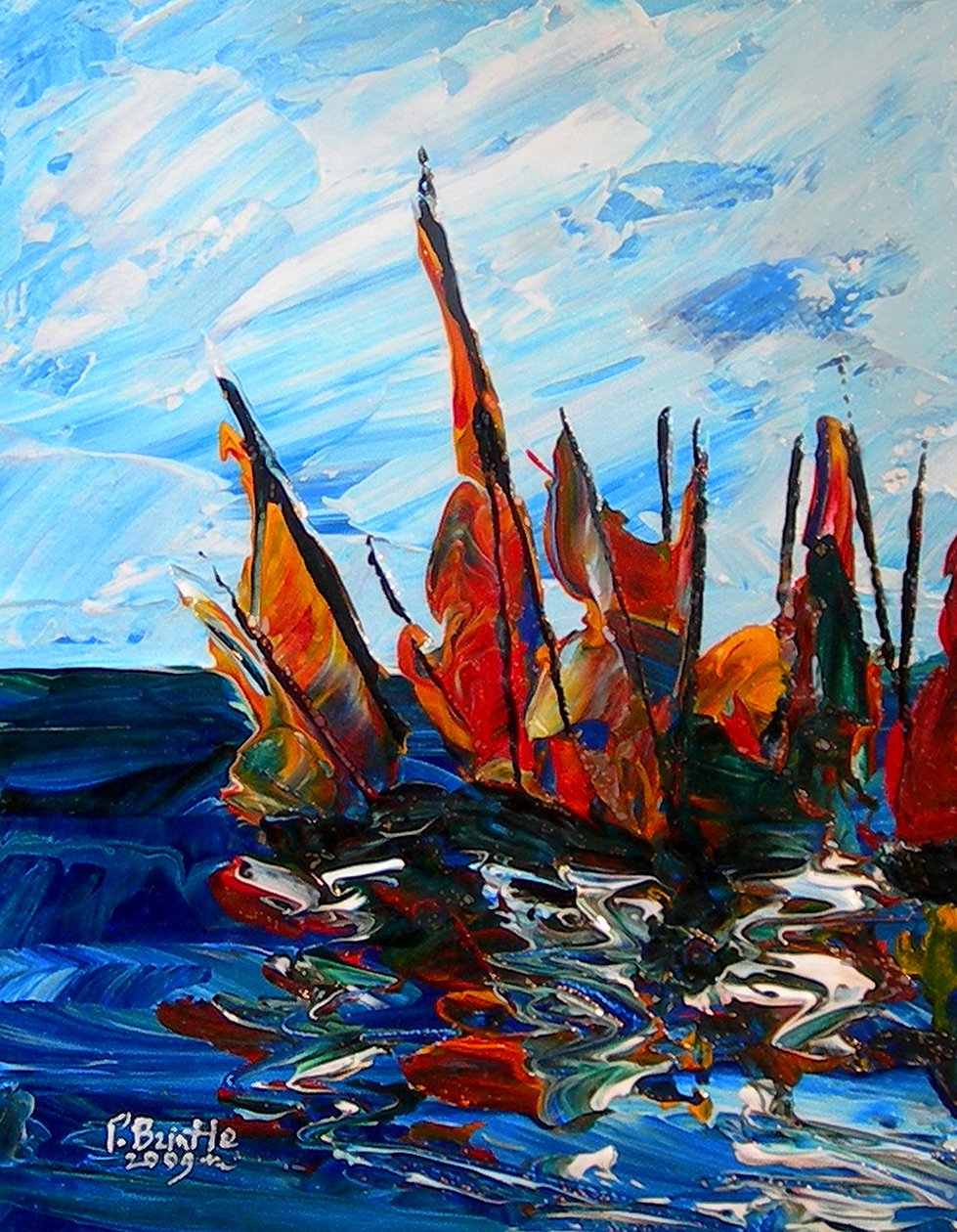 Voiliers au port a bainet, 2009 da Patricia Brintle