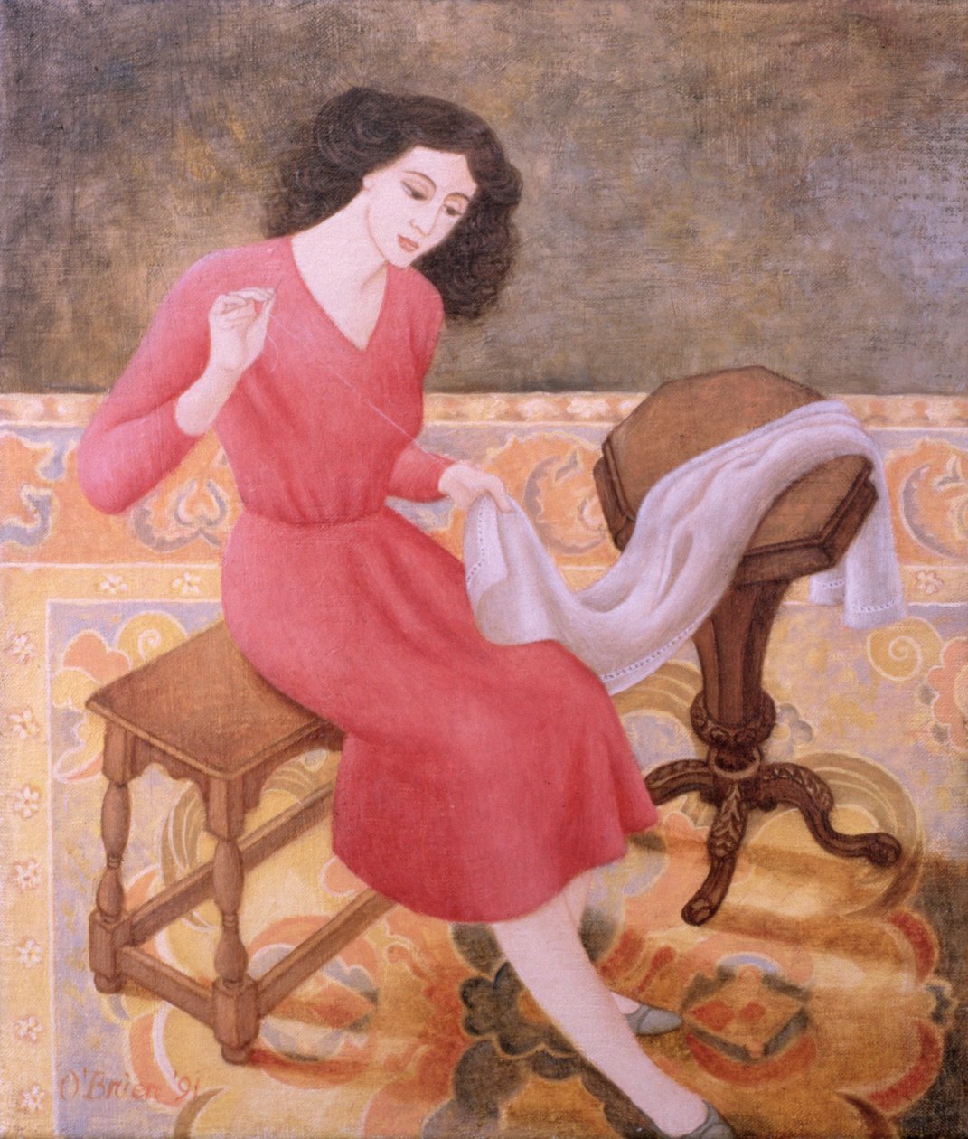 Ragazza che cuce da Patricia OBrien