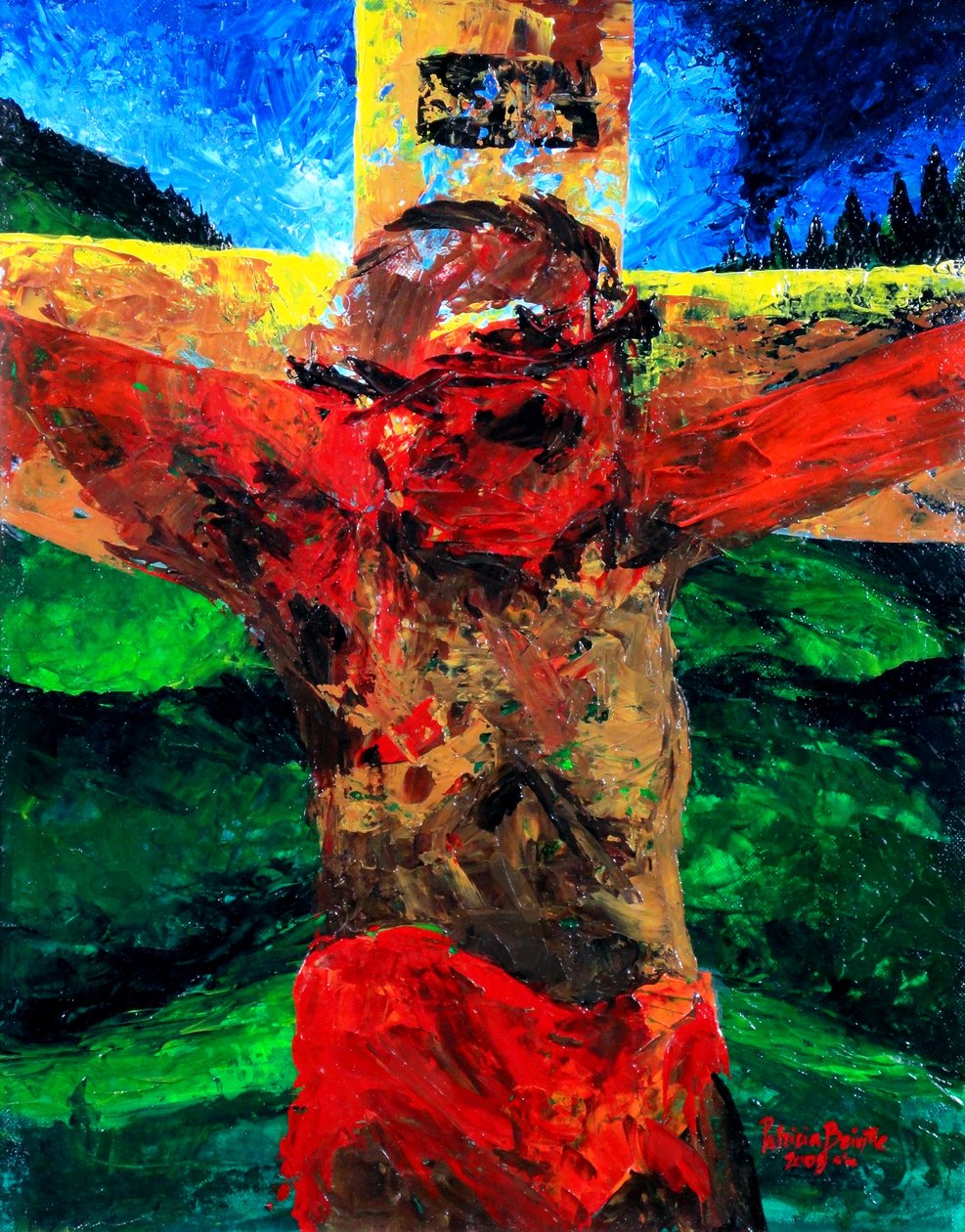 Crocifissione - è finito, 2009 da Patricia Brintle