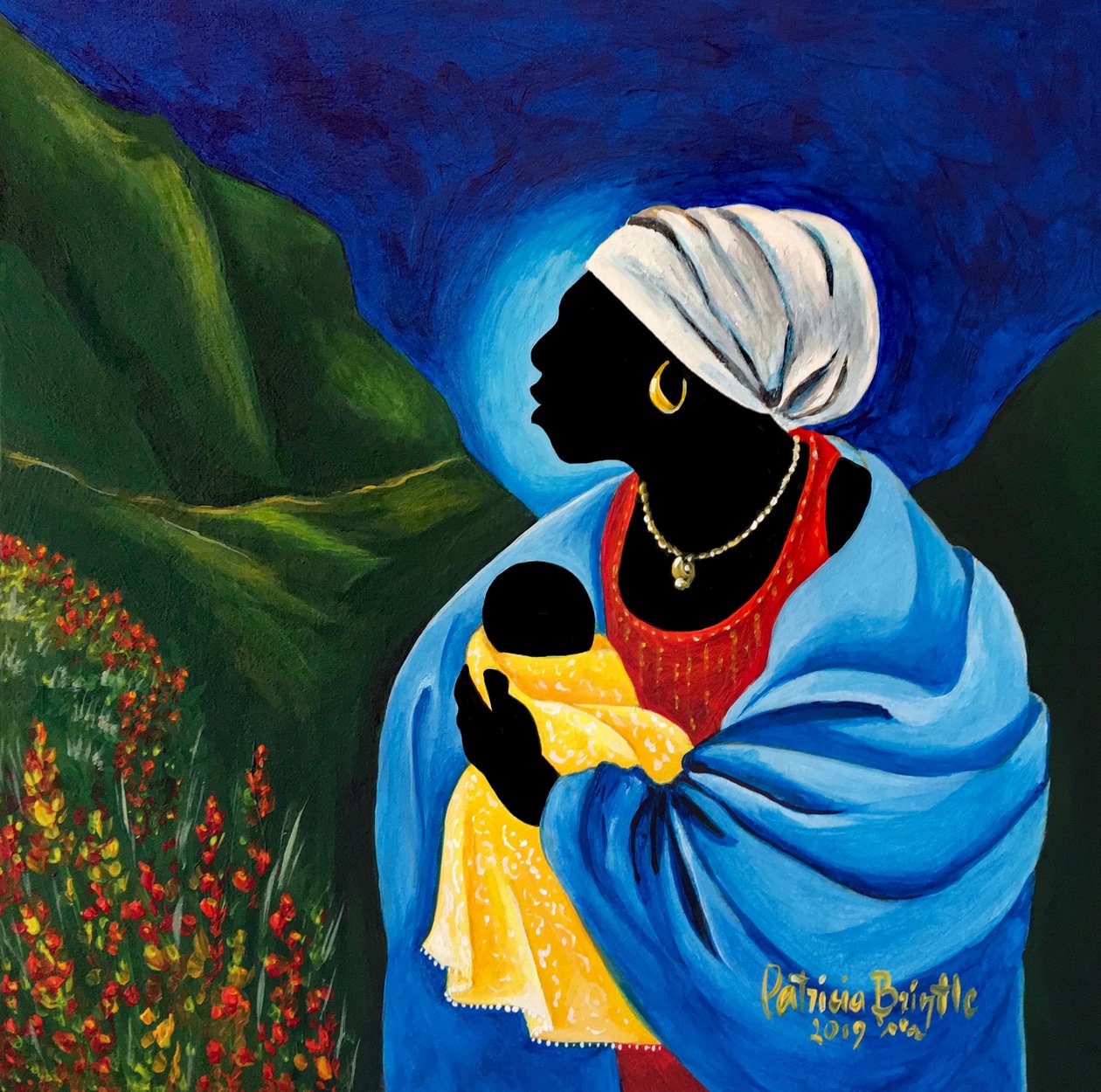 Madonna e bambino del giardino, 2019 da Patricia Brintle