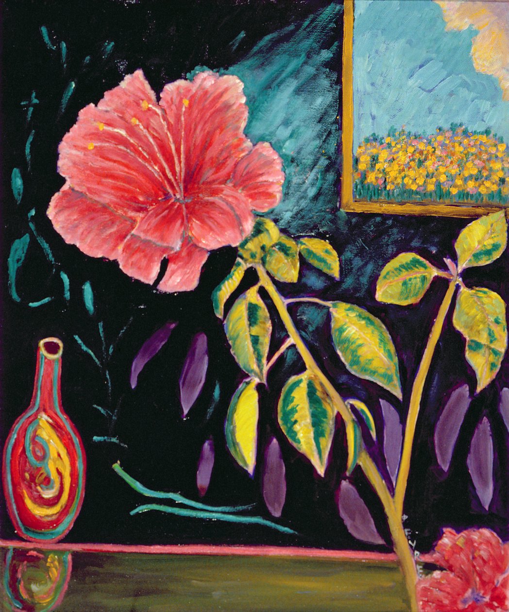 Ibisco con vaso da Patricia Contemporary Artist Eyre