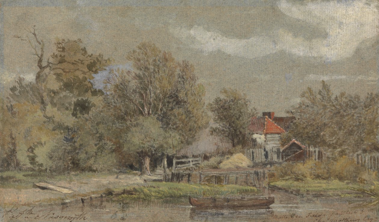 Campi di Battersea, dipinto per Charles Matthews, Esq. da Patrick Nasmyth