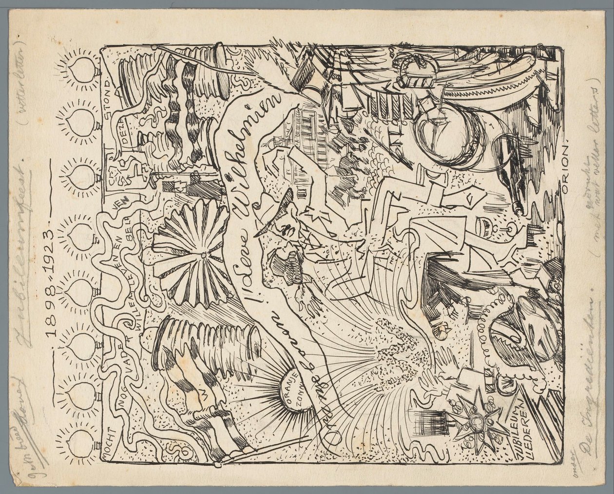Giubileo di 25 anni di regno di Guglielmina da Patricq Kroon (signed by artist)