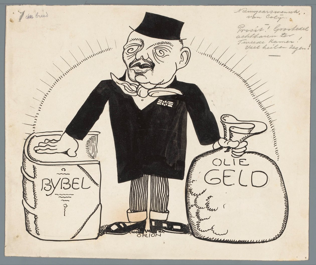 Augurio di Capodanno di Colijn da Patricq Kroon (signed by artist)