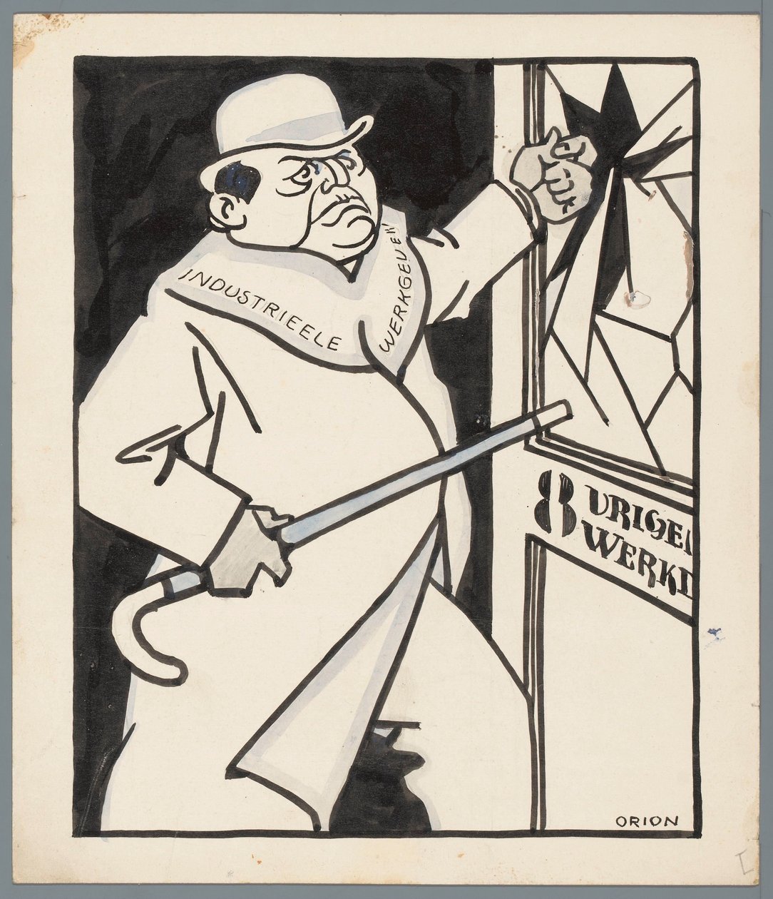 Datori di lavoro e la giornata lavorativa di otto ore da Patricq Kroon (signed by artist)