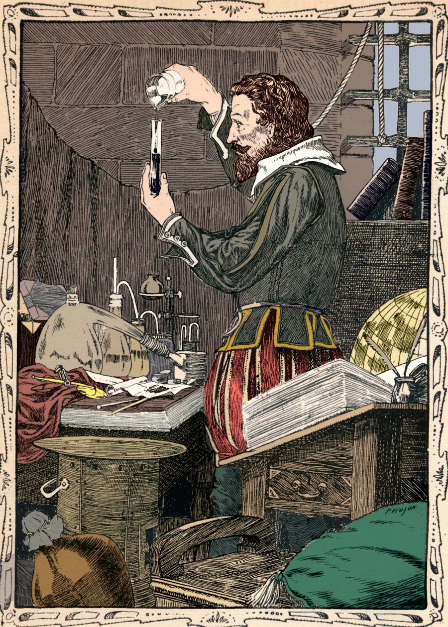 Guy Fawkes prepara la miccia lenta, 1902 da Patten Wilson