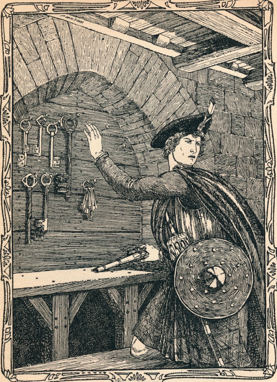 Il giovane Douglas ruba le chiavi del Castello di Loch Leven, 1902 da Patten Wilson