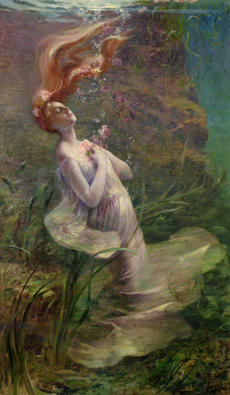 Ofelia che annega, 1895 da Paul Albert Steck