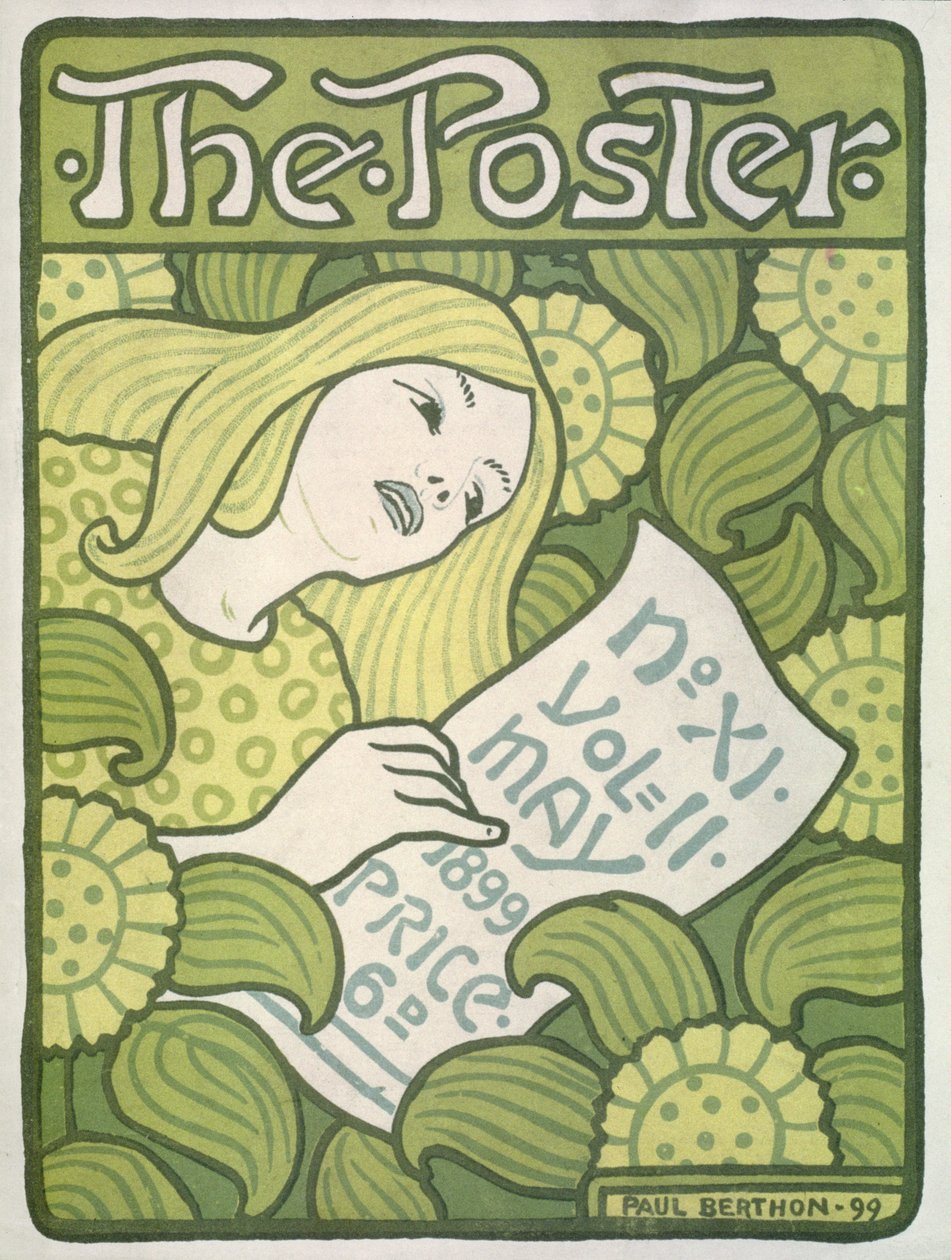 Copertina di The Poster, vol.II, no.11, maggio 1899 da Paul Berthon