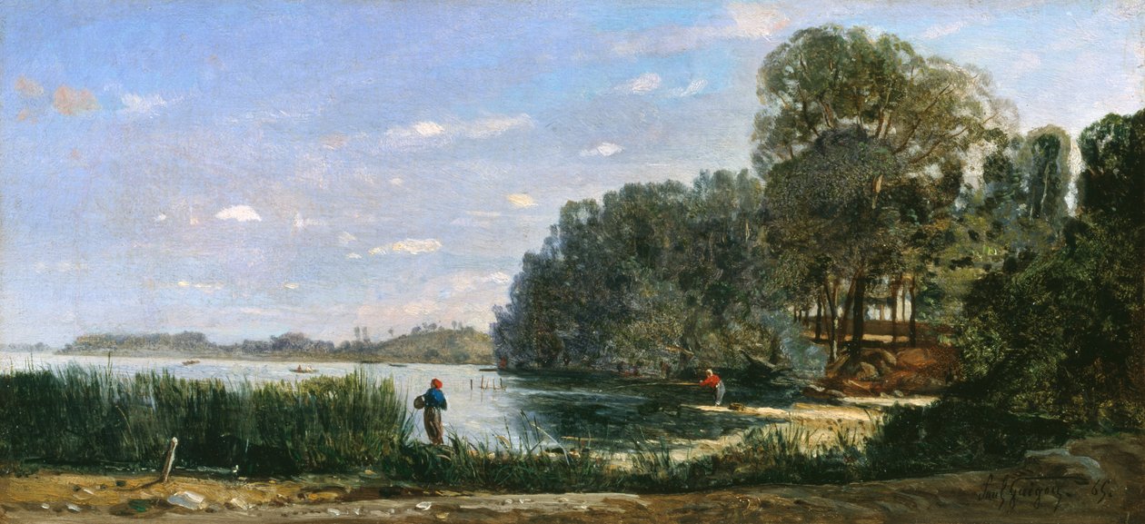 Le rive della Senna a St.-Ouen, 1865 da Paul Camille Guigou