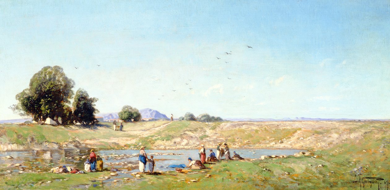 La valle della Durance, 1867 da Paul Camille Guigou
