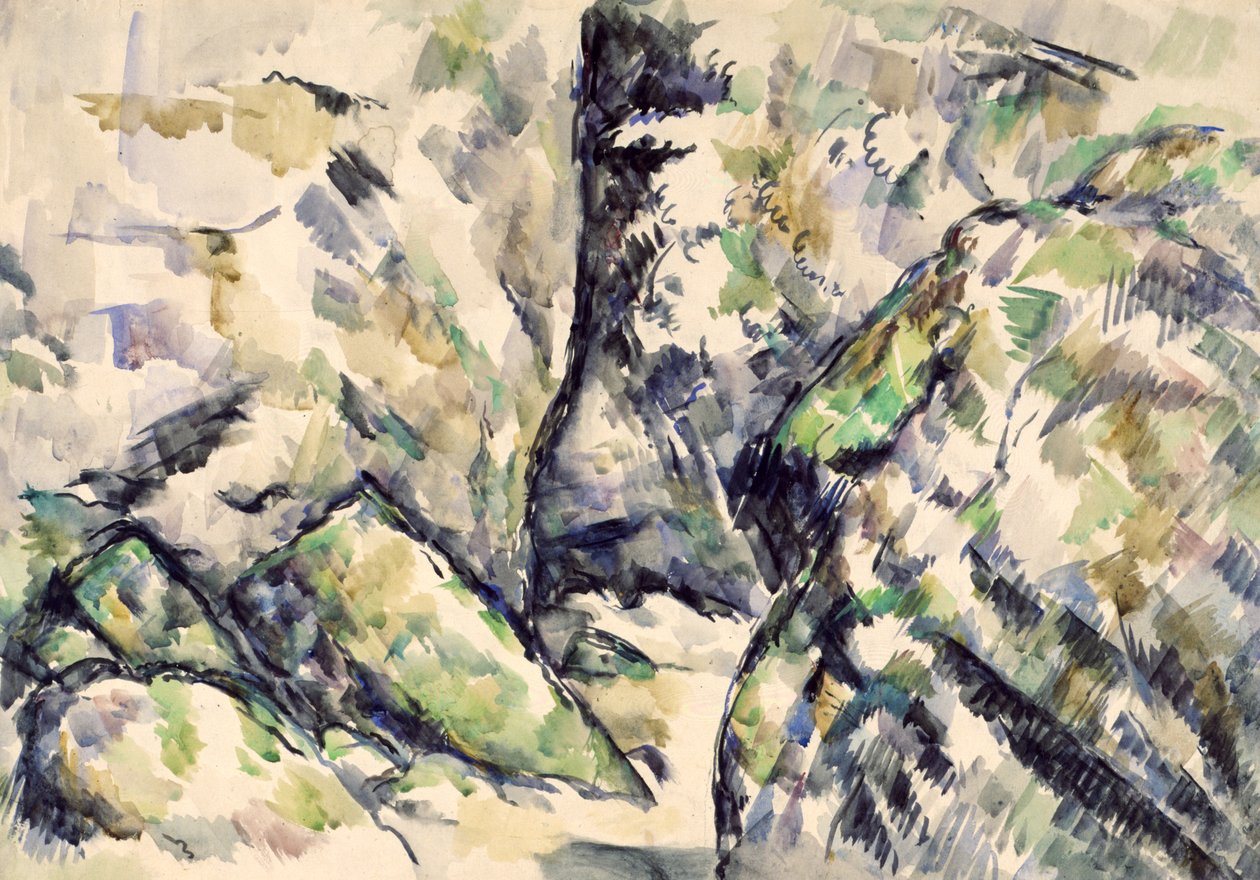 Sentiero roccioso da Paul Cézanne