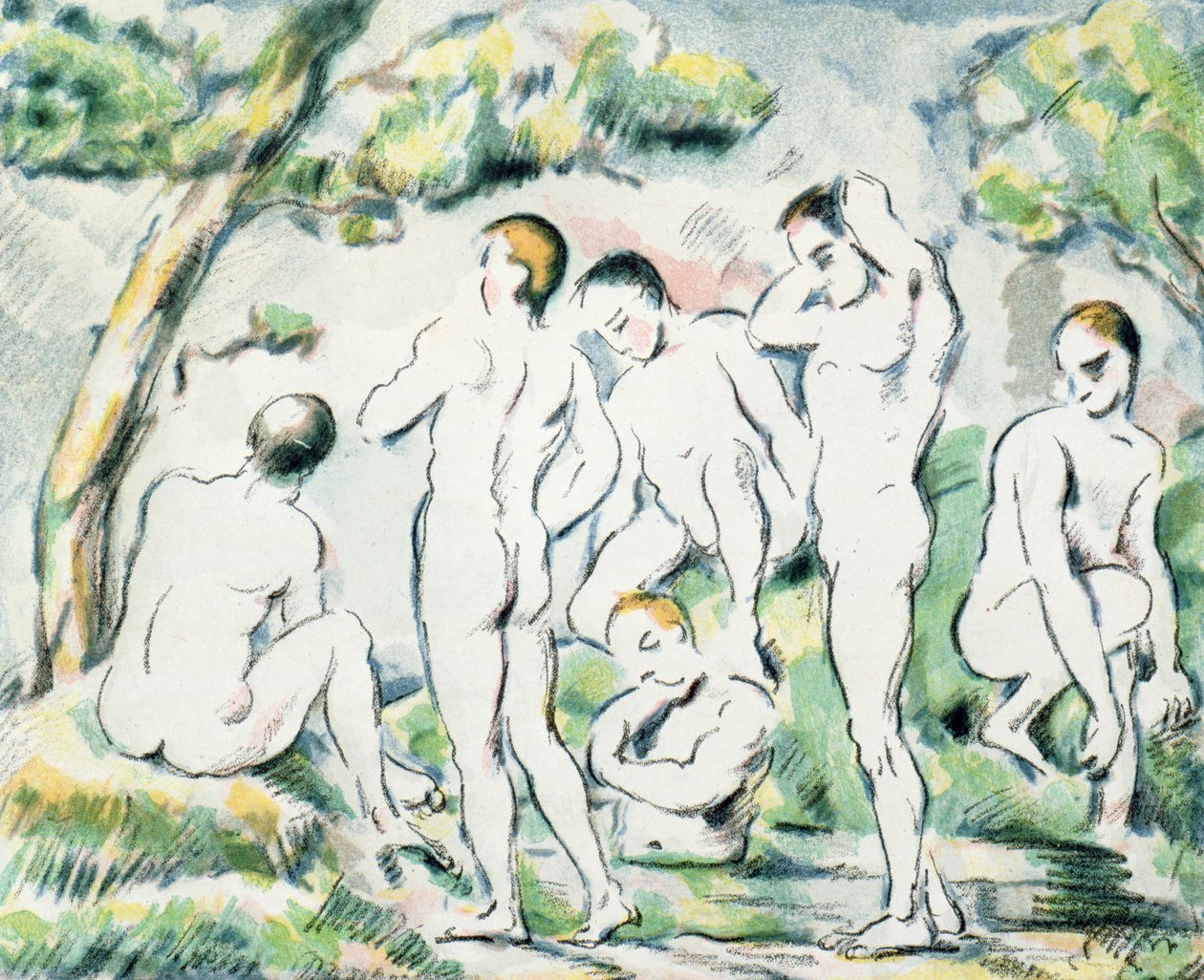 I bagnanti, piccola lastra da Paul Cézanne